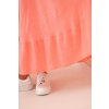 172466 43 saty plus size 21682 s kratkym rukavem a volanem velikost uni barva zelena
