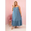 172661 12 saty plus size 21646 1 na raminka s volanem velikost uni barva modra svetle