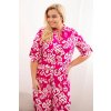 172856 6 damska plus size viskozova souprava s geometrickym potiskem