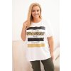 172934 tricko plus size 1195 se zlatym potiskem s trpytkami