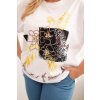 184301 2 tricko plus size 1323 s ozdobnym kvetinovym potiskem velikost uni barva zluta