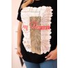 173072 38 damska bavlnena halenka plus size s potiskem day dream velikost uni barva cerna