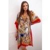 174671 damske plazove ponco s volnym strihem