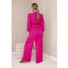 174470 2 viskozovy komplet dole zavazovana halenka kalhoty ruzovy velikost uni barva ruzova tmave