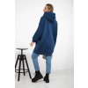 174302 7 zateplena mikina crys s vysivanym textem oversize velikost uni barva modra tmave