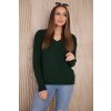 174338 5 svetr sasha s vystrihem do v velikost uni barva zelena svetle