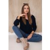 221561 svetr sasha s vystrihem do v velikost uni barva modra tmave