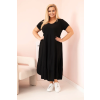 Dámské šaty Plus Size 21682 (Velikost UNI, Barva Černá)