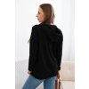 176279 10 damska mikina 2697 s kapuci a se spodnim stahovanim velikost s barva cerna