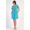 176648 2 damske domaci saty s kratkym rukavem vanda barva tyrkysova velikost xl