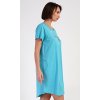 176648 8 damske domaci saty s kratkym rukavem vanda barva tyrkysova velikost xl