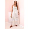 176738 5 damske boho saty 6523 s raminky a vysivkou velikost uni barva bezova