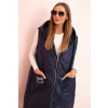 Dámská vesta 5393 Plus Size (Velikost UNI, Barva Černá)