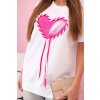 176777 11 damske oversize tricko srdcem a trasnemi s kratkym rukavem velikost uni barva ruzova