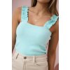 176900 2 halenka chloe bez raminek s volanky velikost uni barva tyrkysova
