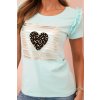 176945 38 damska bavlnena bluza s volankem a srdcem z kaminku heart velikost uni barva bila