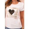 176945 damska bavlnena bluza s volankem a srdcem z kaminku heart velikost uni barva bila
