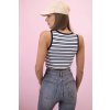 176951 37 damsky bavlneny top s vystrihem a zlatym akcentem velikost uni barva ruzova