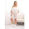 177410 8 sortky plus size art52231 s paskem velikost xl barva seda svetle