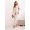 195323 31 komplet damsky s viskozou s ozdobami a elastickymi kalhotami jeremy velikost uni barva bezova