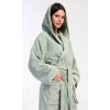 179087 damsky zupan dlouhy s kapuci lesni vila barva zelena velikost m