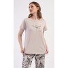179135 1 damske pyzamo kapri elena barva bezova velikost xl