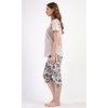 179135 5 damske pyzamo kapri elena barva bezova velikost xl