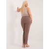 183458 3 damske teplaky plus size rv dr 6643 95 basic feel good barva bezova velikost xl