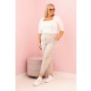 180818 3 damske kalhoty plus size 8620 s viskozou velikost uni barva bezova