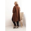 180851 1 damska parka plus size art23159 punto velikost uni barva hneda