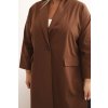 180851 15 damska parka plus size art23159 punto velikost uni barva hneda