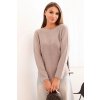 214310 47 damsky svetr it89 z viskozy s dlouhym rukavem a kulatym vystrihem velikost uni barva ruzova tmave