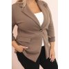 206822 20 damske sako 21454 plus size s dlouhym rukavem a limcem velikost uni barva fialova