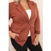 206822 23 damske sako 21454 plus size s dlouhym rukavem a limcem velikost uni barva fialova