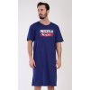 183911 3 panska nocni kosile s kratkym rukavem fresh start barva modra tmave velikost l
