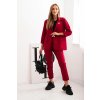 206093 24 damsky komplet punto elegantni sako a kalhoty velikost uni barva bordo