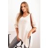 184472 20 svetr damsky vlneny asymetricky plus size s vystrihem do v velikost uni barva cerna