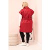 186056 14 damska vesta plus size prosivana s paskem a limcem velikost uni barva bordo