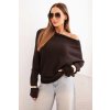 219668 22 damsky asymetricky viskozovy svetr netopyri velikost uni barva hneda