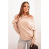 212957 4 damsky asymetricky viskozovy svetr netopyri velikost uni barva bezova
