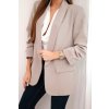 213524 7 damske sako 9709 s klopami velikost uni barva bezova