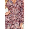 186914 4 sifonove midi saty hnedy boho vzor 378 1