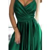 223610 5 numoco juliet elegantni dlouhe satenove saty s vystrihem zelene 512 1 velikost s barva zelena