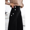 188081 8 elegantni siroke kalhoty s vysokym pasem a zlatymi knofliky cerne 496 2