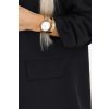 213851 4 damska klasicka bunda s narasenymi rukavy cerna 588 1 velikost s m barva cerna