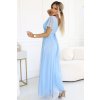 188267 1 nastia dlouhe saty s vystrihem a kratkym rukavem svetle modre 562 5