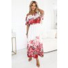 188396 dlouhe letni saty se spanelskym vzorem kvetinovy cerveny ombre vzor 606 1