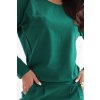 188618 6 mikinove saty s dlouhym rukavem a kapsami pohodlny strih s vystrihem vzadu zelene 189 13