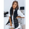 196118 12 damska prodlouzena prosivana vesta brita cerna dstreet ty3230 velikost s barva cerna