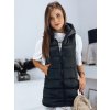 196118 14 damska prodlouzena prosivana vesta brita cerna dstreet ty3230 velikost s barva cerna